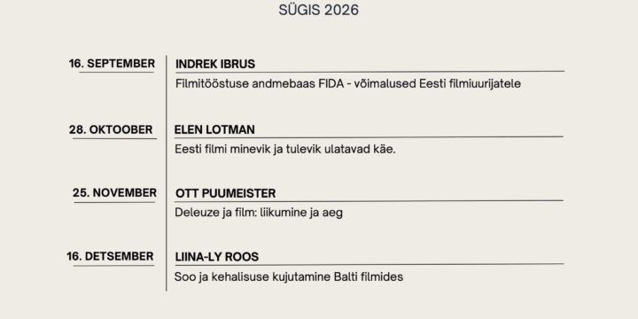EFUS UURIMISSEMINARI SÜGISHOOAEG