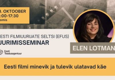 EFUS UURIJASEMINARIS ELEN LOTMAN
